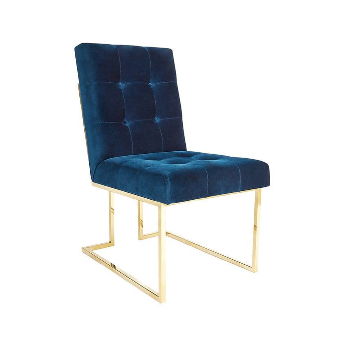 Navy Velvet Dining Chair