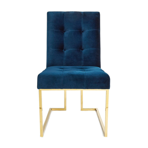 Navy Velvet Dining Chair